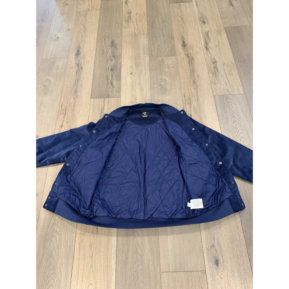 Nike SB Corduroy Bomber Jacket Midnight Navy Gold Mens Size Medium CK5444-410 - Picture 5 of 8
